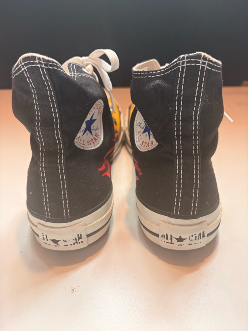 Converse All Stars Chuck Taylor flames high tops - Picture 5 of 10